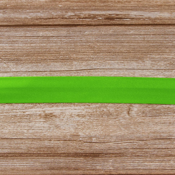 Косая бейка атласная 30 мм, 25 м, цвет 62, майская зелень