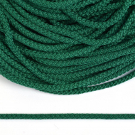 Шнур круглый полиэфир 03мм арт.1с-31 с наполнителем цв.079 т.зеленый уп.200м