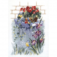 Набор для вышивания PERMIN арт.90-4398 Синицы в саду 37х47 см