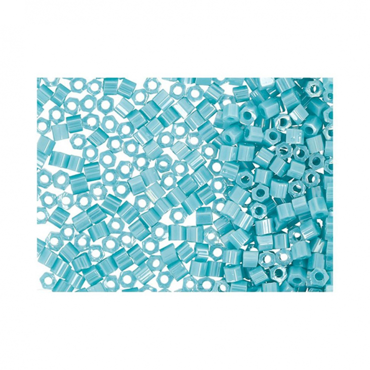 Бисер Япония "TOHO" 11/0  HEXAGON №3  2.2 мм 5 х 5 г №0132 зеленый/перл