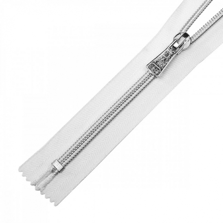 Молния MaxZipper спираль №5 декор. н/р 18см цв.F101 белый уп.50шт