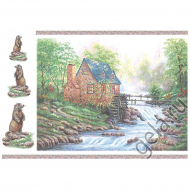 27390_Бумага рисовая "Мельница и суслики"