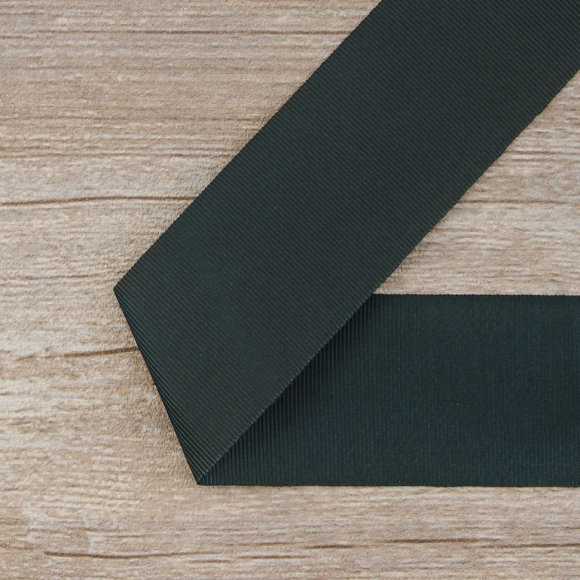 Лента репсовая SAFISA, 50 мм, 25 м, цвет 43 зеленый темный