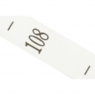 Размерники полиэстер 108 белый 10х25 мм ТВ в рул. 800 шт (20м)