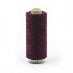 Нитки Dor Tak бытовые 40/2 полиэстер 366м цв.197 бордовый