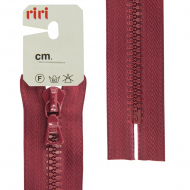 30256_Молния riri тракторная неразъемная, 6 мм, 20 cм, цвет 2411, бордовый