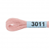 Нитки для вышивания Gamma мулине (0820-3070) 100% хлопок 24 x 8 м цв.3011 розовый