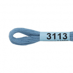 Нитки для вышивания Gamma мулине (3071-3172) 100% хлопок 24 x 8 м цв.3113 голубой