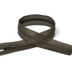 Молния MaxZipper пласт. потайная №3 20см н/р цв.F305 т.коричневый уп.50шт