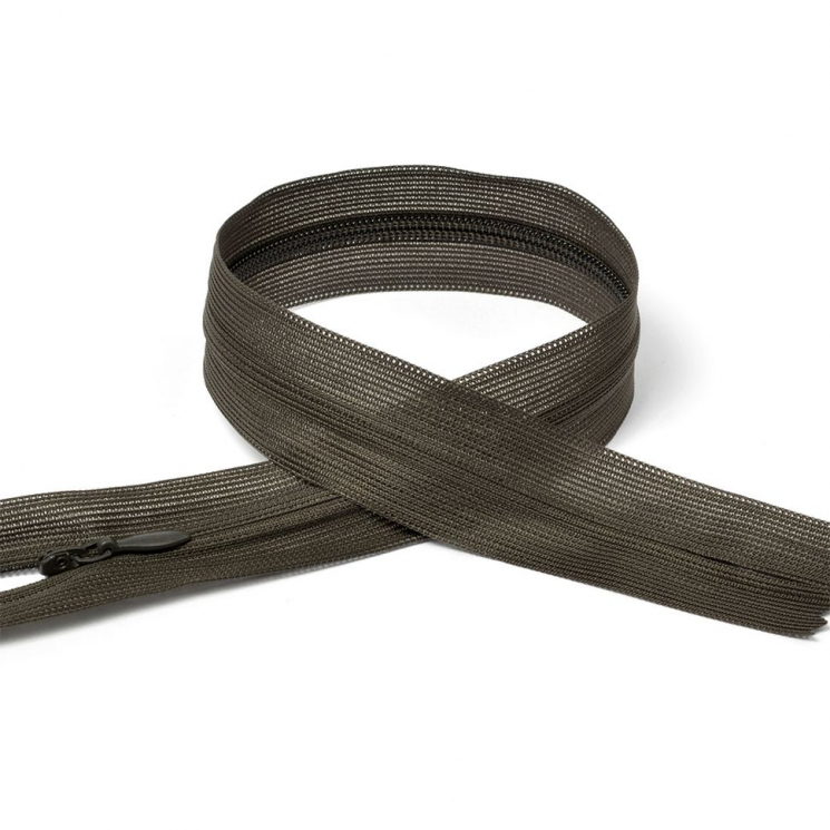 Молния MaxZipper пласт. потайная №3 20см н/р цв.F305 т.коричневый уп.50шт