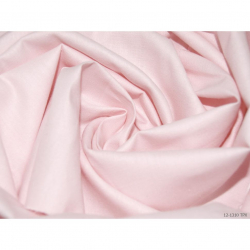 Ткань сатин гл/крашеный, 120 г/м?, 100% хлопок, шир.220см, цв.12-1310 неж.розовый рул.60м