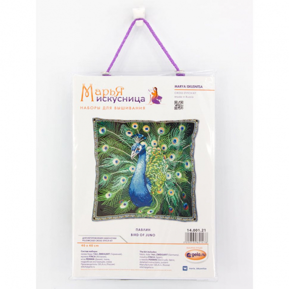 114596_Набор для изготовления наволочки "Павлин"