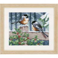 Набор для вышивания VERVACO арт.PN-0021668 Зимние синицы 29х23 см