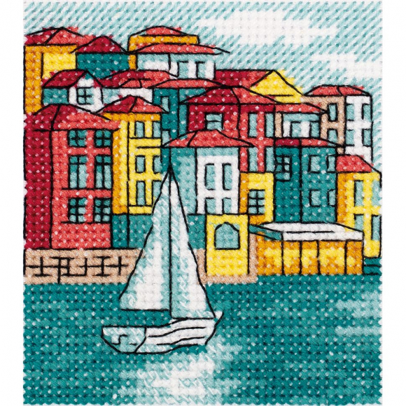 Набор для вышивания KLART арт. 12-009 Набережная 7,5х8,5 см Набор для вышивания KLART арт. 12-009 Набережная 7,5х8,5 см