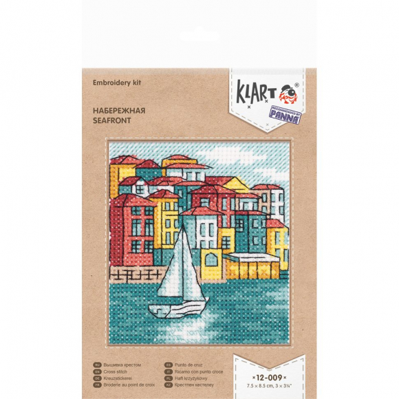 Набор для вышивания KLART арт. 12-009 Набережная 7,5х8,5 см Набор для вышивания KLART арт. 12-009 Набережная 7,5х8,5 см