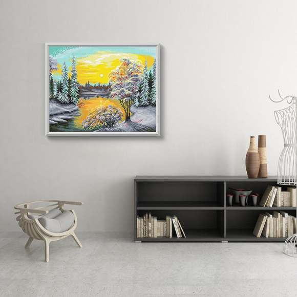 178141_Картина стразами " Первые морозы"