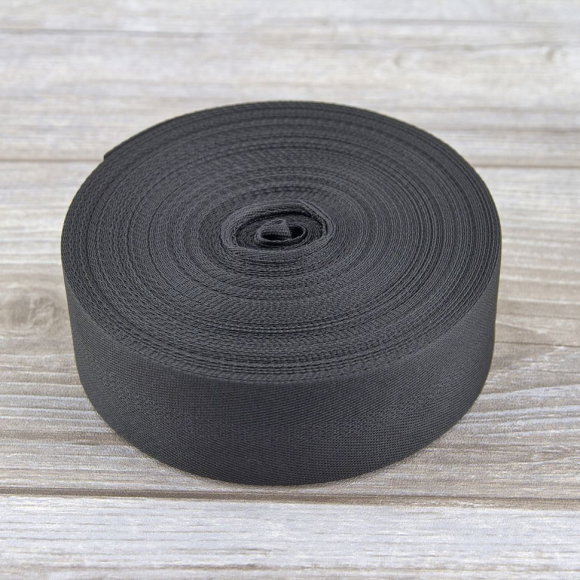 113418_Тесьма киперная PEGA цвет черный, 50 мм