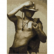 Набор для вышивания PANNA арт. ER-1797 Ковбой 24,5х34,5 см