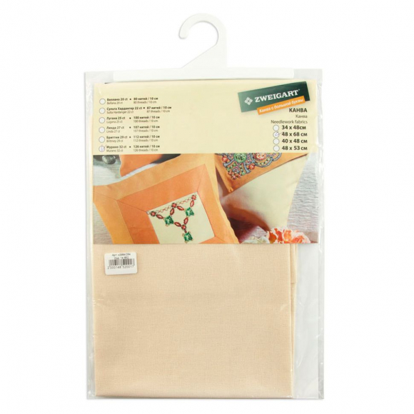 14852_Канва в упаковке Murano Lugana 32 ct, 48 х 68 см, цвет №264