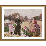 Набор для вышивания мулине НОВА СЛОБОДА арт.СВ3212 Семейная прогулка 46х34 см