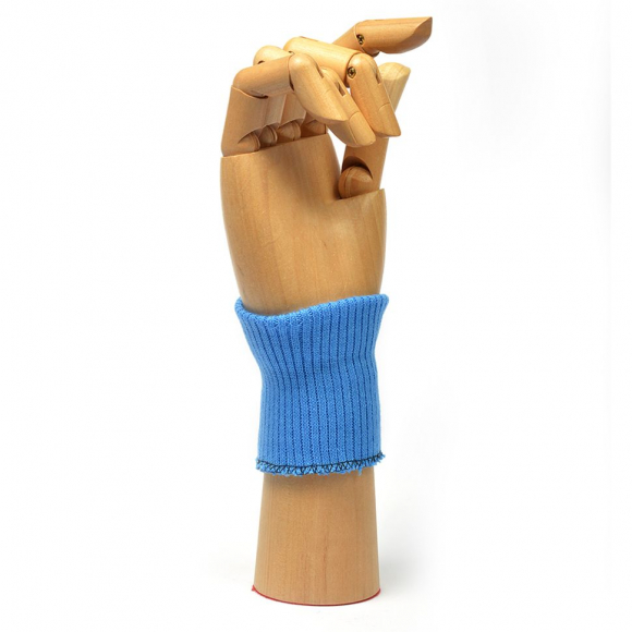 Манжеты 6,5х8 см 100% ПАН арт.МРД: 32/2 рапорт 2х1 плетение ластик цв. 520/7 синий дождь 10 пар