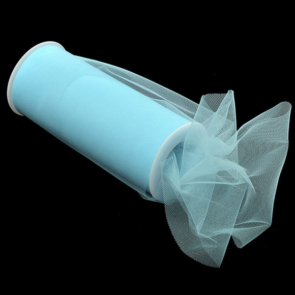 Фатин средней жесткости в шпульках,100% нейлон, арт.TBY.C шир.150мм цв.18 бирюзовый уп.22.86м