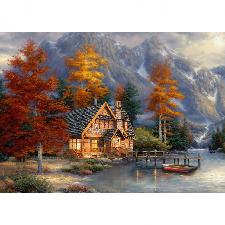 Алмазная мозаика Ah5394 Причал 40х60