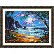 Набор для вышивания бисером ПАУТИНКА арт.Б-1431 В сиянии луны 28х38 см