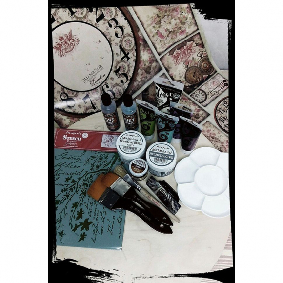 41050_Карта для декупажа "Розовый дом"