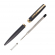 189669_Ручка шариковая "Eleganza" с черным стержнем, толщина линии M, 0.5 мм, корпус черный с золотом