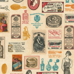 Ткань для пэчворка PEPPY Heirloom Diary Panel 146 г/м? 100% хлопок цв.AOG-16066-200 VINTAGE уп.60х110 см