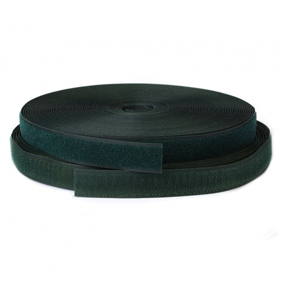 Лента липучка TBY пришивная кач.B шир.25мм цв.F273 зеленый уп.25м (пара)