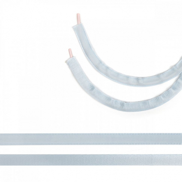 Лента тоннельная полиэстер ТBY-63127 шир.10мм цв. S329 серебристо-серый уп.50 м