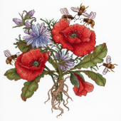 Набор для вышивания МП СТУДИЯ арт.НВ-654 Сладкий нектар 25х25 см