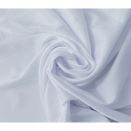 Ткань шелк Армани 89 г/м? 97% полиэстер, 3% спандекс шир.148 см арт.Р.11270.01 цв.01 белый уп.25м