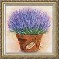 Рисунок на ткани (Бисер) КОНЁК арт. 8441 Нежная лаванда 25х25 см