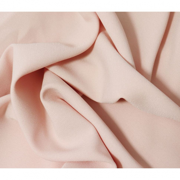 Ткань Креп 210 г кв.м 95% полиэстер, 5% спандекс шир.150 см арт.Р.11345.04 цв.04 кремовый уп.25м