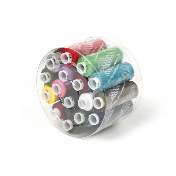 Набор бытовых ниток IDEAL 40/2 183м 100% п/э, MIX.4 уп.16шт