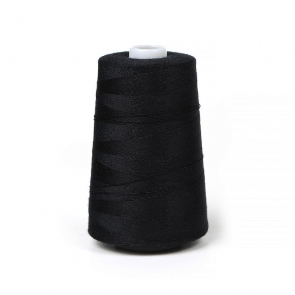 Нитки армированные 70ЛЛ хакоба  2500 м цв.6818 черный