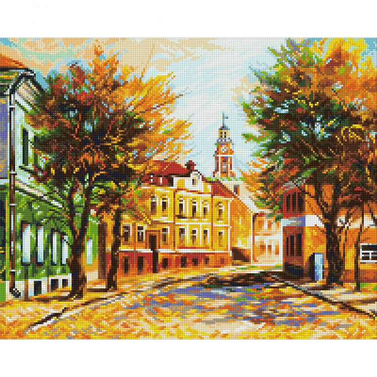 Кристальная мозаика на холсте ФРЕЯ арт.ALVA-26 Акварельная осень 40х50 см