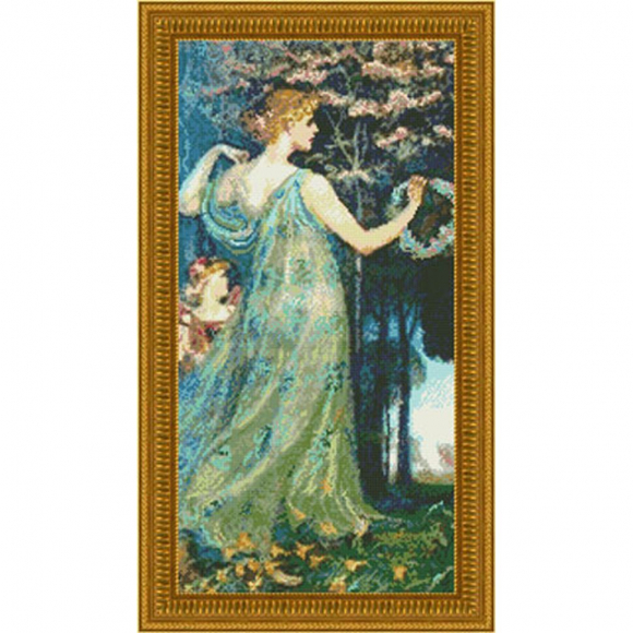 Набор для вышивания KUSTOM KRAFTS арт.95147 Времена года: Весна 25,4х50,8 см