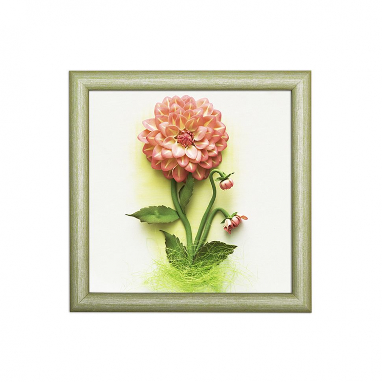 Набор для творчества 3D картона из фоамирана арт.ВМ.FM07 Георгины 27х27 см