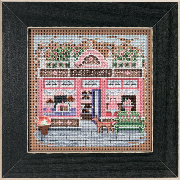 Набор для вышивания бисером MILL HILL Сладкий магазинчик на главной улице 13,33х13,33 см