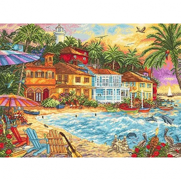 Набор для вышивания LETI арт. 926 Островное Время 43х32 см