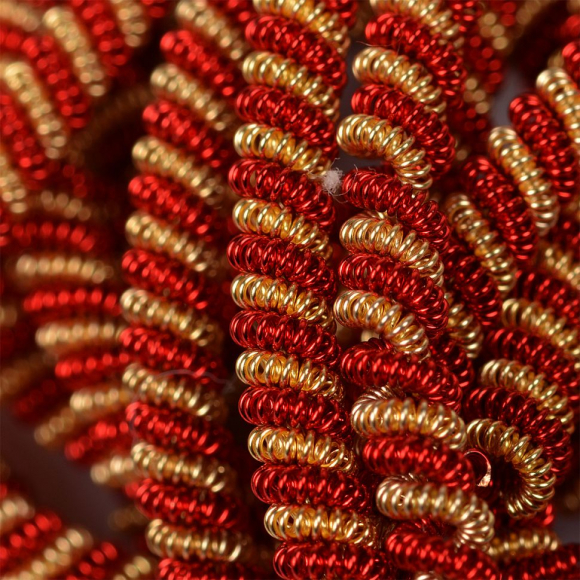 Канитель мягкая, витая арт.KAN/DNA3,5-02 матовый, цв.золото и красный уп.100 г Канитель мягкая, витая арт.KAN/DNA3,5-02 матовый, цв.золото и красный уп.100 г