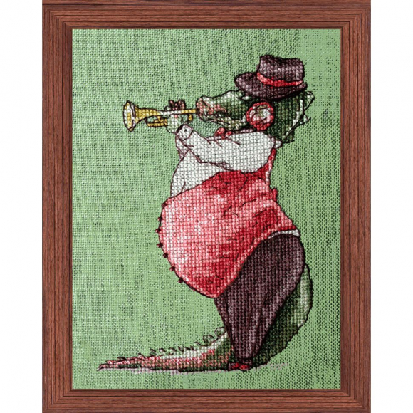 Набор для вышивания NIMUE арт.170-H09 KV Le Sobek du Nil (Музыкант из оркестра - Собек Нила) 10,5х14 см