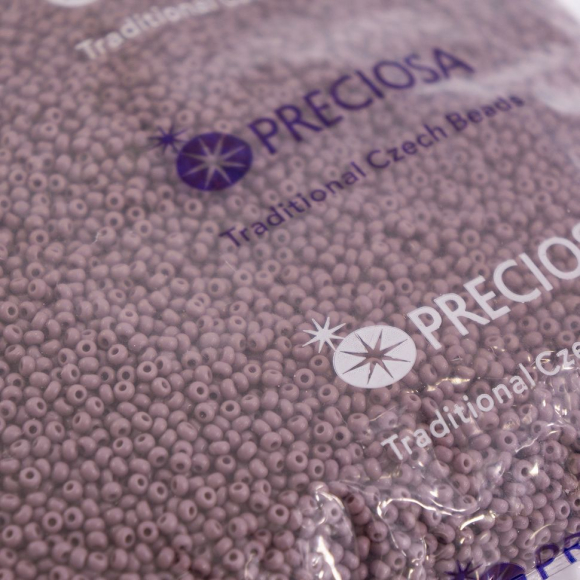 Бисер Preciosa, размер 10/0, 500 г, цвет №23020 фиолетовый светлый непрозрачный