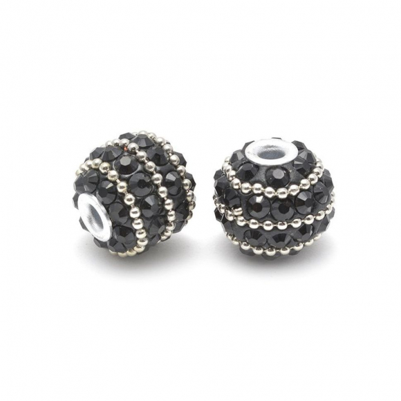 Бусины Этника TESORO арт. TS.A2547  цв.3 черный 15 мм in ?4 мм