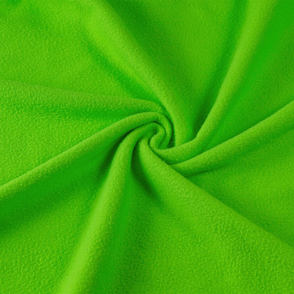 Ткань флис 2-х ст. TBY-0240-14 240 г/м? 100% ПЭ шир.150см  цв.14 (F333) неон зеленый рул.23-27кг