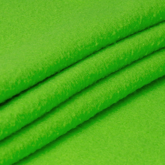 Ткань флис 2-х ст. TBY-0240-14 240 г/м? 100% ПЭ шир.150см  цв.14 (F333) неон зеленый рул.23-27кг
